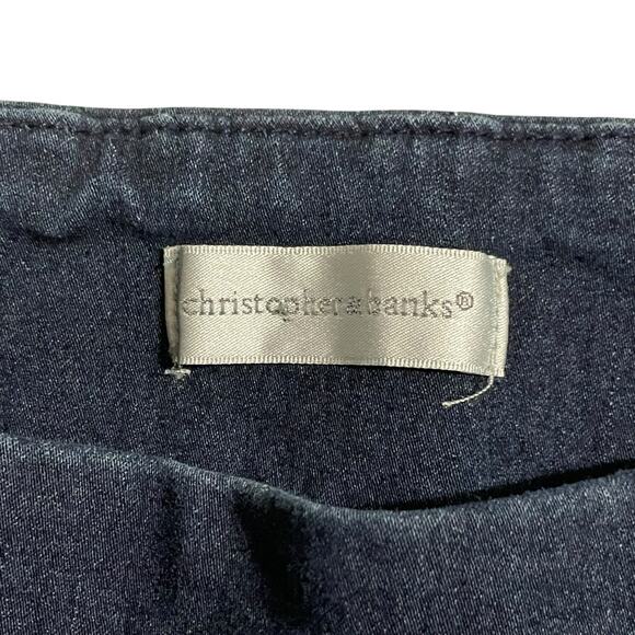 Christopher & Banks Womens Jeans Size XL Mid Rise Skinny Pull On Jeans Dark Wash - Picture 5 of 10